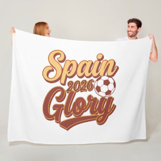Spanien 2026 Glory Vintage Fotbollsfilt Fleecefilt