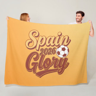 Spanien 2026 Glory Vintage Fotbollsfilt Fleecefilt