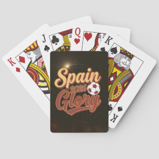 Spanien 2026 Glory Vintage Fotbollsspelkort Casinokort