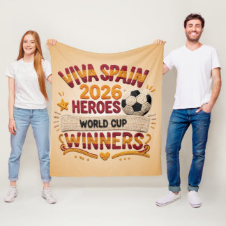 Spanien 2026 VM-vinnare Fleecefilt