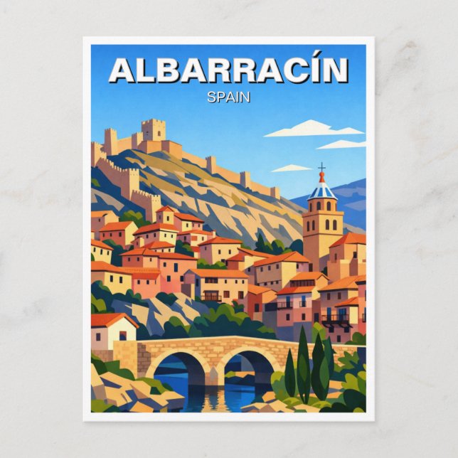 Spanien Albarracín vykort (Framsida)