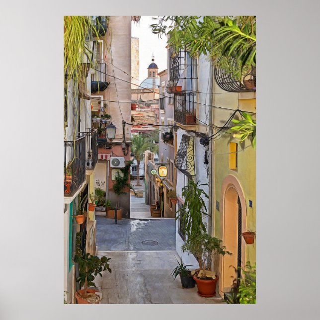 Spanien. Alicante. #15. Poster (Framsidan)