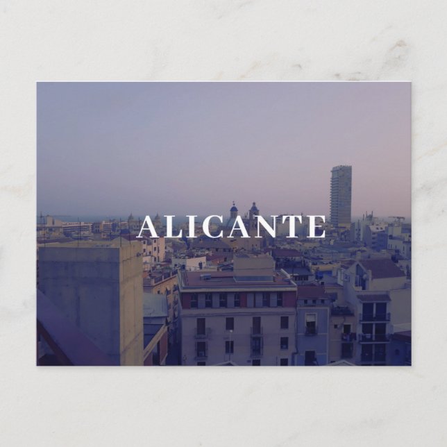 Spanien Alicante-vykort Vykort (Framsida)