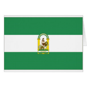 Spanien Andalucia flagga Hälsningskort