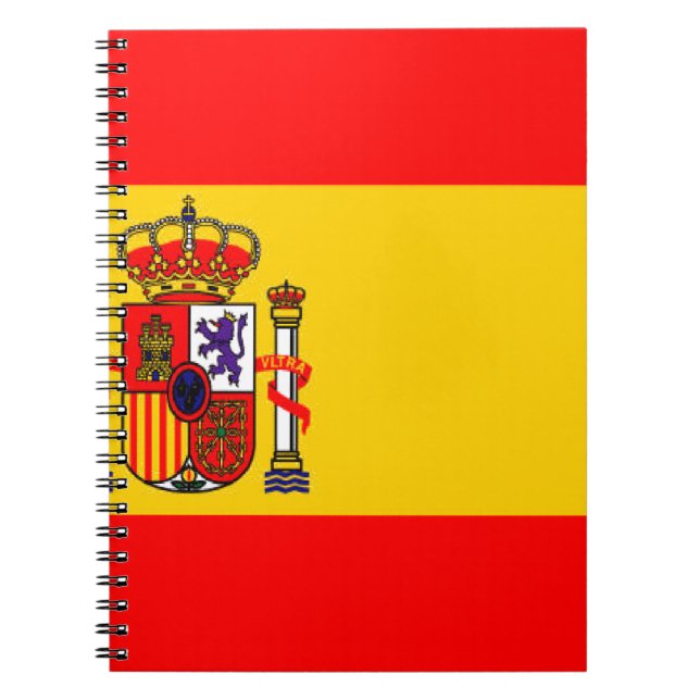 Spanien Anteckningsbok Med Spiral (Framsidan)