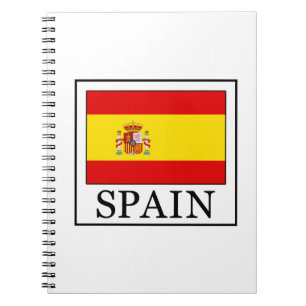 Spanien Anteckningsbok Med Spiral