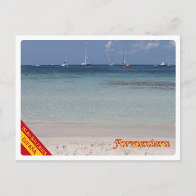 Spanien - Balearerna - Formentera - Vykort (Framsida)