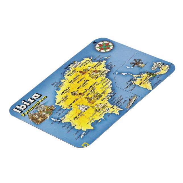 Spanien - Balearerna - Ibiza - Eivissa - Magnet (Vänstra Sidan)