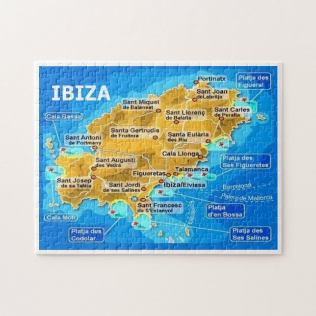 Spanien - Balearerna - Ibiza - Eivissa - Pussel (Horisontell)