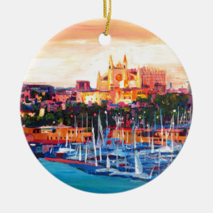 Spanien Balearic Island Palma de Mallorca Julgransprydnad Keramik