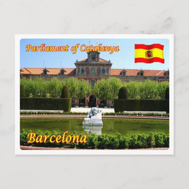 Spanien - Barcelona - Catalunya-parlamentet - Vykort (Framsida)