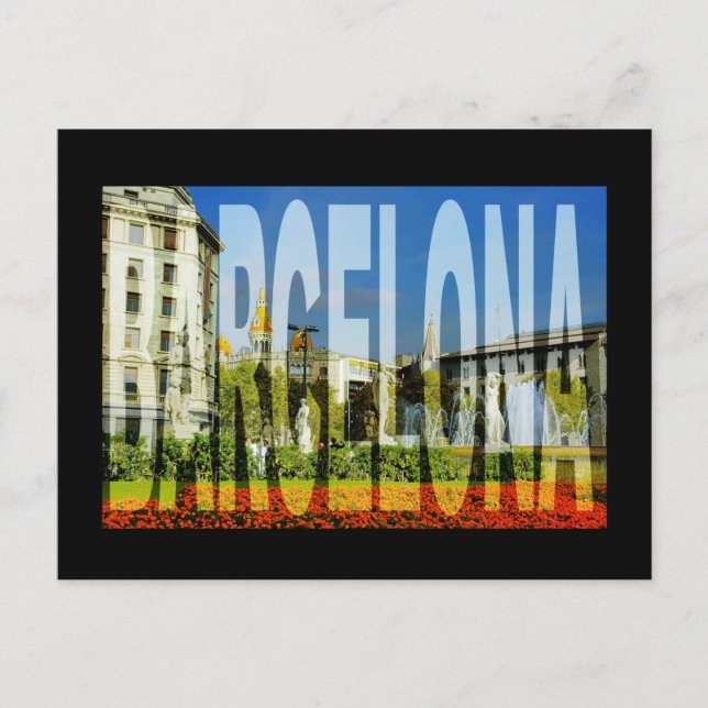 Spanien BARCELONA Vykort (Framsida)