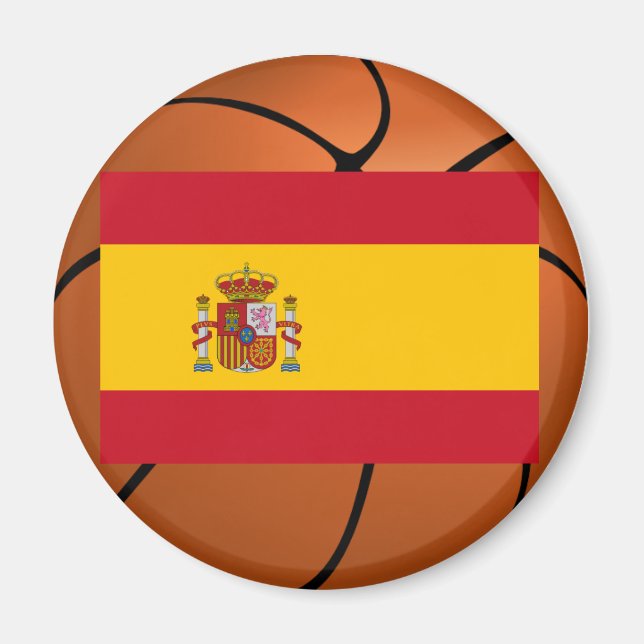 Spanien Basketball Team Magnet (Framsidan)