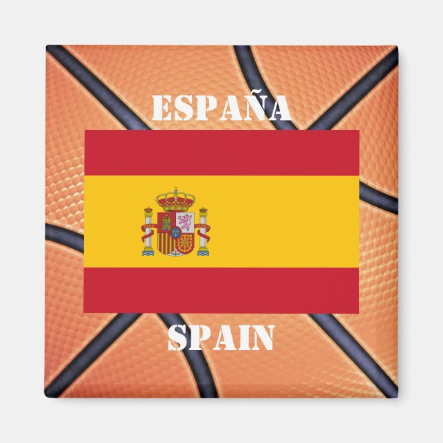 Spanien Basketball Team Magnet (Framsidan)