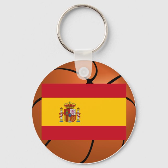 Spanien Basketball Team Nyckelring (Framsida)