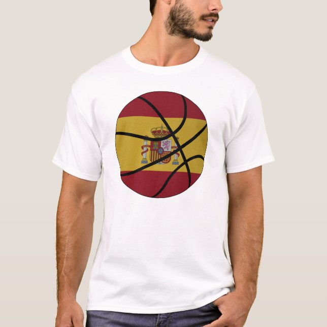 Spanien basketT-tröja Tee (Framsida)