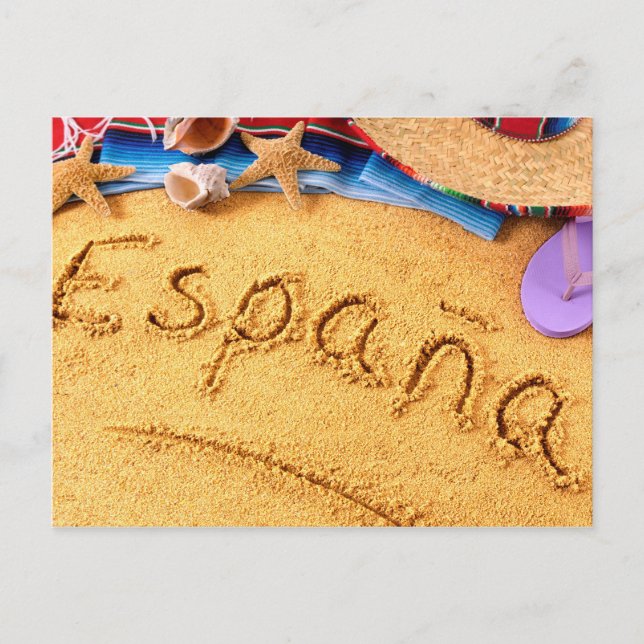 Spanien Beach vykort (Framsida)