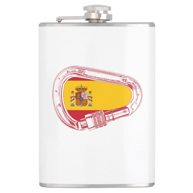 Spanien Carabiner Flagga Fickplunta (Framsidan)