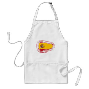 Spanien Carabiner Flagga Förkläde