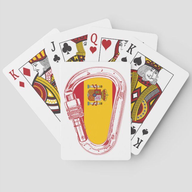 Spanien Carabiner Flagga Kortlek (Baksidan)