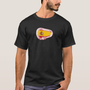 Spanien Carabiner Flagga T-shirt