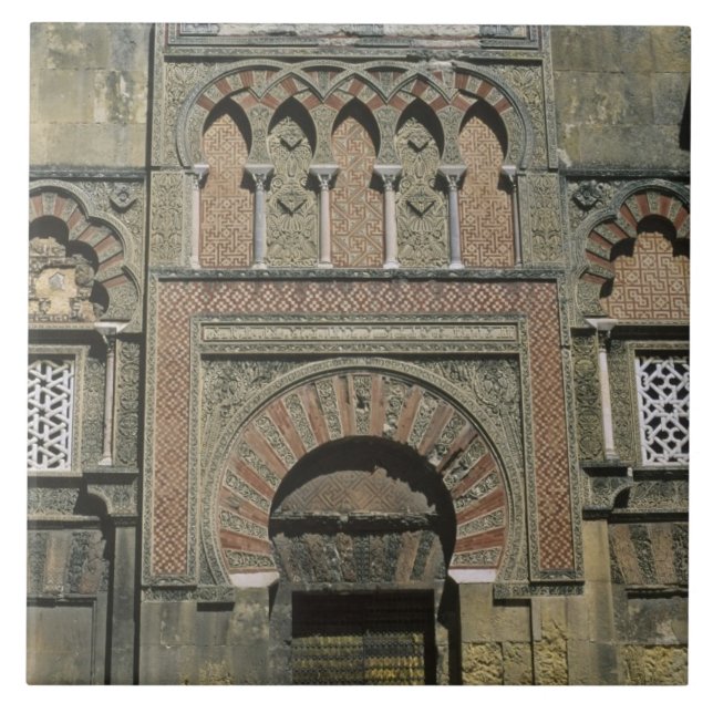 Spanien, Cordoba, Moorish mezquita (moské). Kakelplatta (Framsidan)