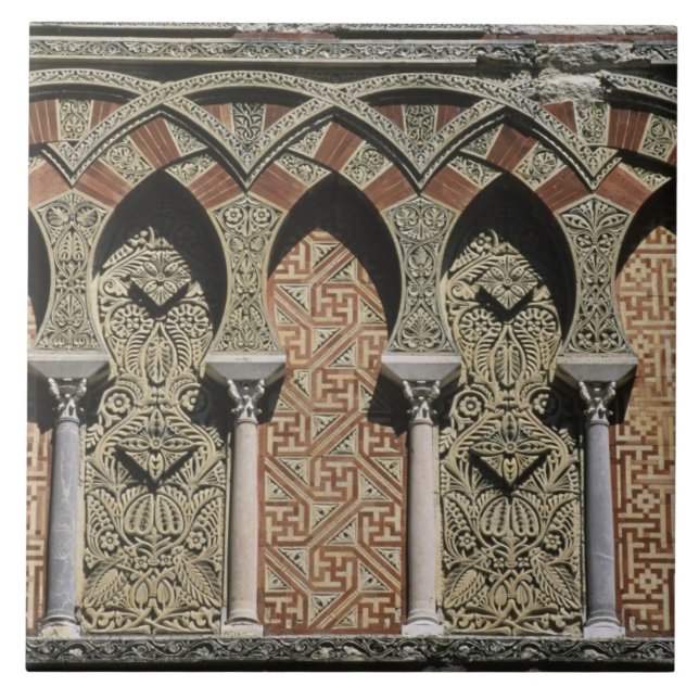 Spanien, Cordoba, Moorisk mezquita, (moské). Kakelplatta (Framsidan)