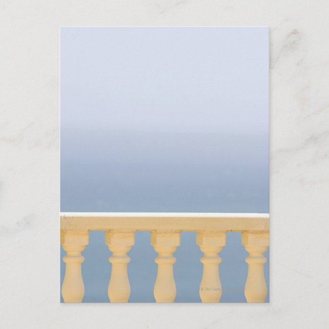 Spanien, Costa Blanca, Sea over balustrade Vykort (Framsida)
