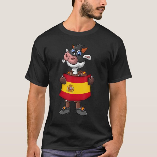 Spanien Cow Fläkt T Shirt (Framsida)