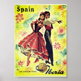 Spanien Dancers Vintage affisch