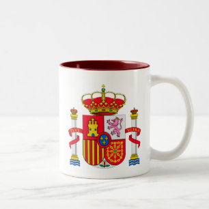 Spanien emblem Två-Tonad mugg