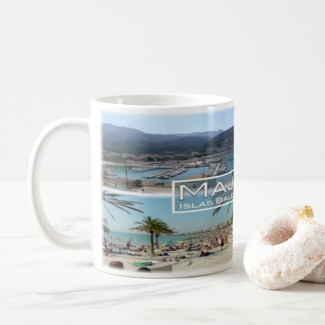 Spanien - Espana - Balearerna - Mallorca - Kaffemugg (Med munk)