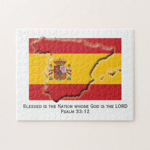 SPANIEN España Blad nation SPANSKA FLAGGA Pussel