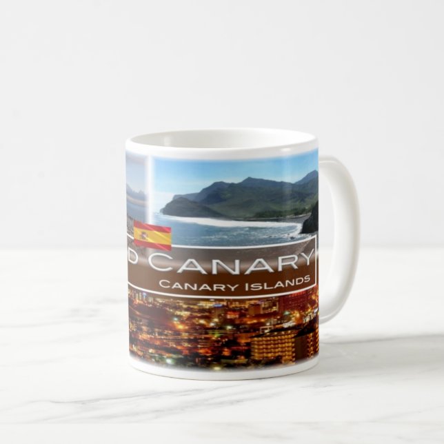 Spanien - Espana - Gran Canaria - Kanarieöarna Kaffemugg (Framsida höger)