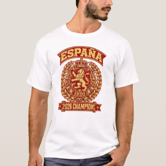 Spanien EST. 1920 Lejon Crest Vintage Atletisk T Shirt