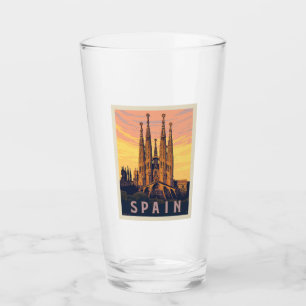 Spanien Familia Sagrada Glaskopp