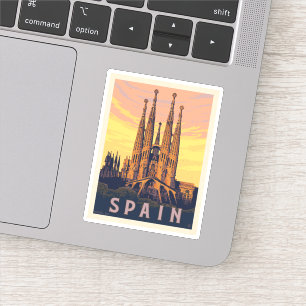 Spanien Familia Sagrada Klistermärken