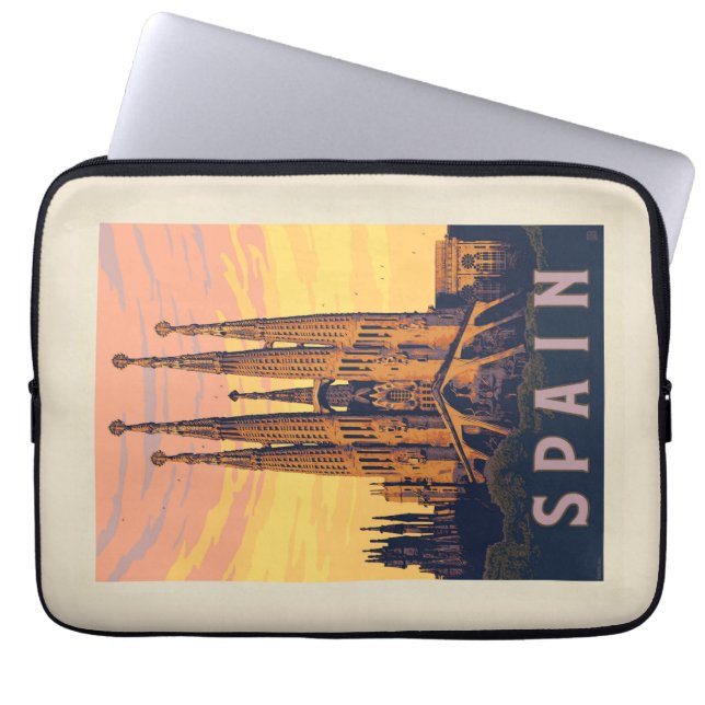 Spanien | Familia Sagrada Laptop Fodral (Framsidan)