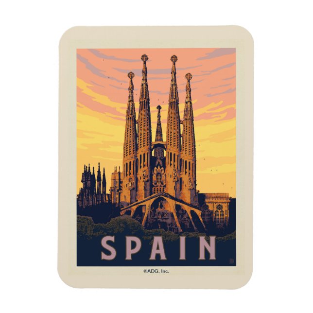 Spanien | Familia Sagrada Magnet (Vertikal)