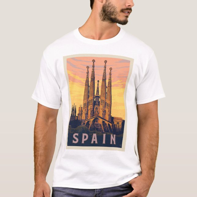 Spanien | Familia Sagrada T Shirt (Framsida)