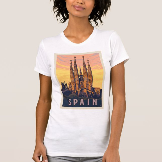 Spanien | Familia Sagrada T Shirt (Framsida)