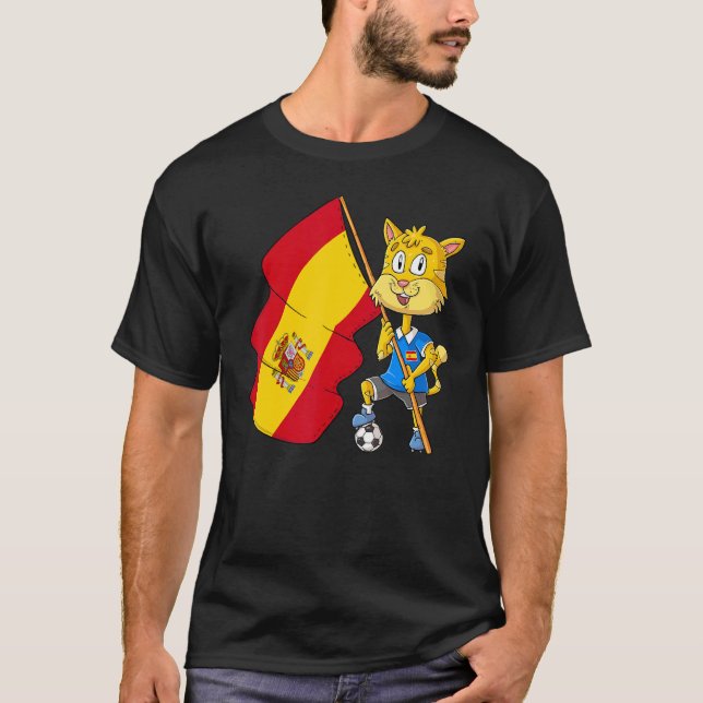 Spanien Fankatt T Shirt (Framsida)