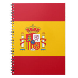 Spanien flagga anteckningsbok