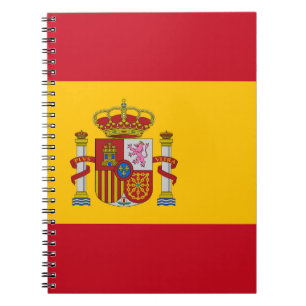 Spanien Flagga Anteckningsbok