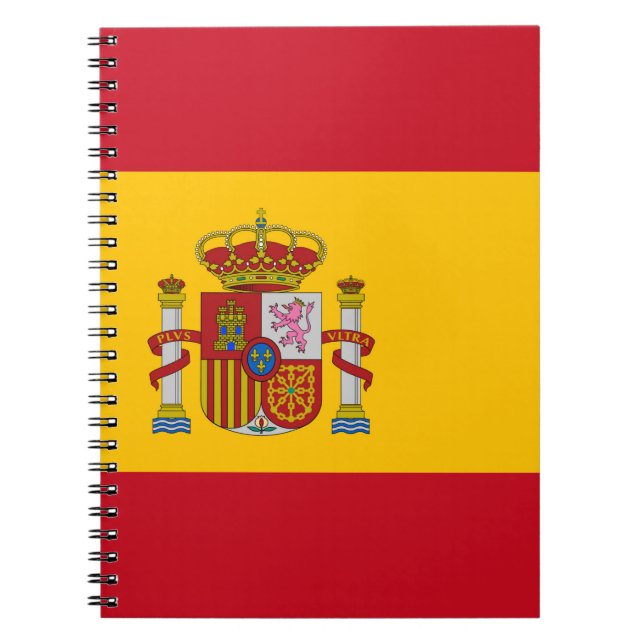Spanien Flagga Anteckningsbok (Framsidan)
