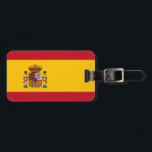 Spanien flagga bagagebricka<br><div class="desc">Den spanska flagga är en horisontalbicolour triband med i centrera per emblem. De använda färgerna i flagga är blått, grönt, rött som är gul, vit, svart. Proportionera av den spanska flagga är 2:3. Flagga av Spanien adopterades i 1981. Den första användan av strömflaggadesignen ägde rum i 1785. Den sist ändringen...</div>