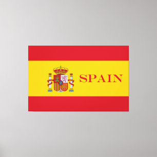 Spanien flagga - Bandera de Espana Canvastryck