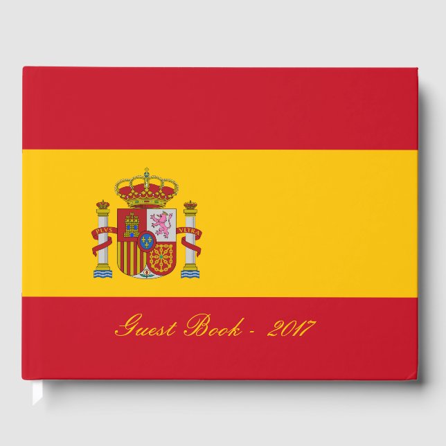 Spanien flagga - Bandera de Espana Gästböcker (Framsida)