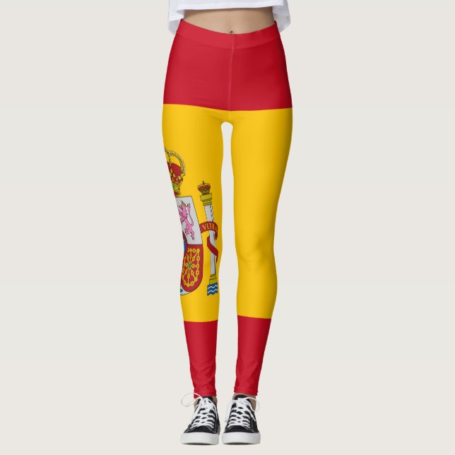 Spanien flagga - Bandera de Espana Leggings (Framsida)