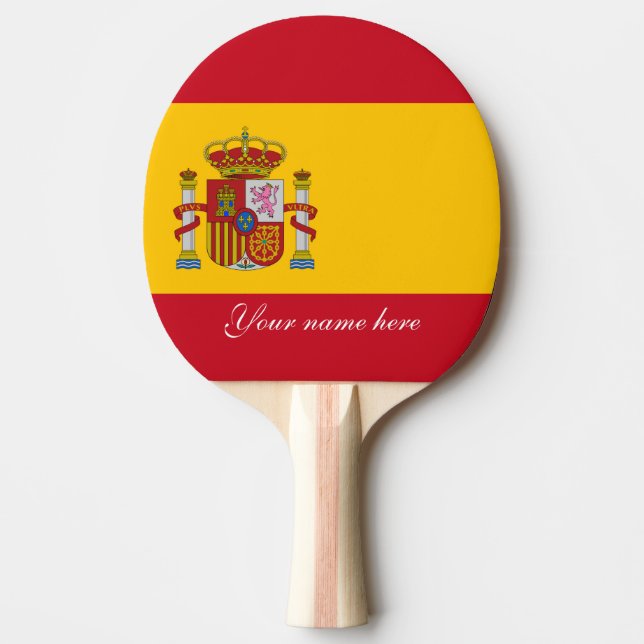 Spanien flagga - Bandera de Espana Pingisracket (Framsidan)